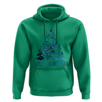 Christmas In Hawaii Hoodie Mele Kalikimala Sea Animals Xmas Tree