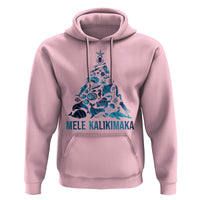 Christmas In Hawaii Hoodie Mele Kalikimala Sea Animals Xmas Tree