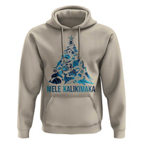 Christmas In Hawaii Hoodie Mele Kalikimala Sea Animals Xmas Tree