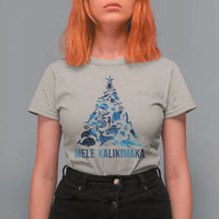 Christmas In Hawaii T Shirt For Women Mele Kalikimala Sea Animals Xmas Tree - Wonder Print Shop