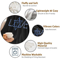 Love Jewish Messianic Cross Star Of David Throw Blanket - Wonder Print Shop