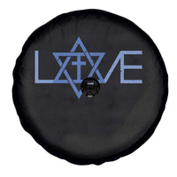 Love Jewish Messianic Cross Star Of David Spare Tire Cover - Wonder Print Shop