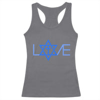 Love Jewish Messianic Cross Star Of David Racerback Tank Top - Wonder Print Shop
