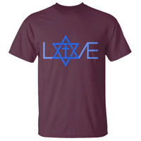 Love Jewish Messianic Cross Star Of David T Shirt - Wonder Print Shop
