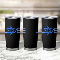 Love Jewish Messianic Cross Star Of David Tumbler Cup - Wonder Print Shop