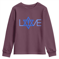 Love Jewish Messianic Cross Star Of David Youth Sweatshirt - Wonder Print Shop