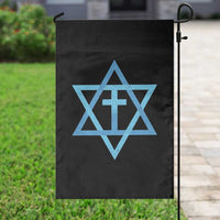 Messianic Cross Star of David Yeshua Jesus Garden Flag - Wonder Print Shop