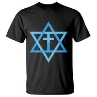 Messianic Cross Star of David Yeshua Jesus T Shirt - Wonder Print Shop
