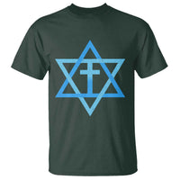 Messianic Cross Star of David Yeshua Jesus T Shirt - Wonder Print Shop
