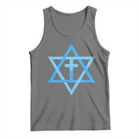 Messianic Cross Star of David Yeshua Jesus Tank Top - Wonder Print Shop