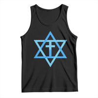 Messianic Cross Star of David Yeshua Jesus Tank Top - Wonder Print Shop