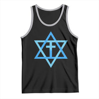 Messianic Cross Star of David Yeshua Jesus Tank Top - Wonder Print Shop