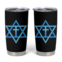 Messianic Cross Star of David Yeshua Jesus Tumbler Cup - Wonder Print Shop