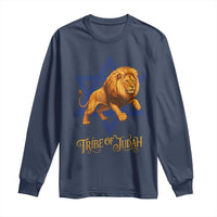 Tribe Of Judah Long Sleeve Shirt Bible History Hebrew Christ Israelite Lion - Wonder Print Shop