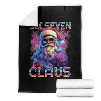 Funny Six Seven Claus Throw Blanket 67 Christmas Santa Meme Gen Alpha - Wonder Print Shop