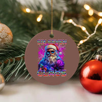 Funny Six Seven Claus Ceramic Ornament 67 Xmas Santa Meme Gen Alpha - Wonder Print Shop