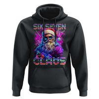 Funny Six Seven Claus Hoodie 67 Christmas Santa Meme Gen Alpha - Wonder Print Shop