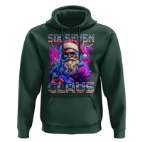 Funny Six Seven Claus Hoodie 67 Christmas Santa Meme Gen Alpha - Wonder Print Shop