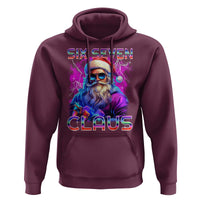 Funny Six Seven Claus Hoodie 67 Christmas Santa Meme Gen Alpha - Wonder Print Shop