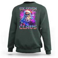 Funny Six Seven Claus Sweatshirt 67 Christmas Santa Meme Gen Alpha - Wonder Print Shop