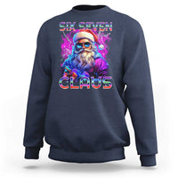 Funny Six Seven Claus Sweatshirt 67 Christmas Santa Meme Gen Alpha - Wonder Print Shop
