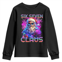 Funny Six Seven Claus Youth Sweatshirt 67 Christmas Santa Meme Gen Alpha - Wonder Print Shop