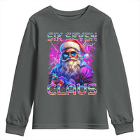 Funny Six Seven Claus Youth Sweatshirt 67 Christmas Santa Meme Gen Alpha - Wonder Print Shop
