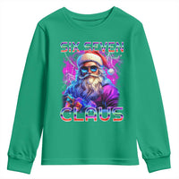 Funny Six Seven Claus Youth Sweatshirt 67 Christmas Santa Meme Gen Alpha - Wonder Print Shop