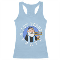 Funny Hanukkah Not Today Santa Racerback Tank Top Jewish Chanukah Chrismukkah - Wonder Print Shop