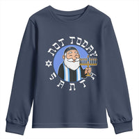 Funny Hanukkah Not Today Santa Youth Sweatshirt Jewish Chanukah Chrismukkah - Wonder Print Shop
