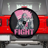 Funny Bigfoot Breast Cancer Awareness Spare Tire Cover Fight Pink Ribbon - Wonder Print Shop