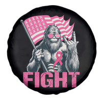 Funny Bigfoot Breast Cancer Awareness Spare Tire Cover Fight Pink Ribbon - Wonder Print Shop
