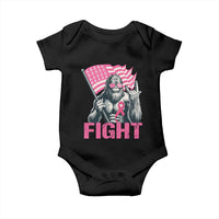 Funny Bigfoot Breast Cancer Awareness Baby Onesie Fight Pink Ribbon - Wonder Print Shop