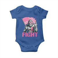 Funny Bigfoot Breast Cancer Awareness Baby Onesie Fight Pink Ribbon - Wonder Print Shop
