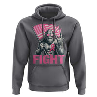 Funny Bigfoot Breast Cancer Awareness Hoodie Fight Pink Ribbon - Wonder Print Shop