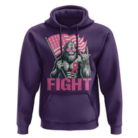 Funny Bigfoot Breast Cancer Awareness Hoodie Fight Pink Ribbon - Wonder Print Shop