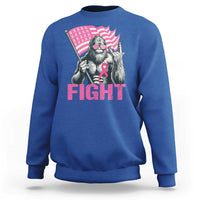 Funny Bigfoot Breast Cancer Awareness Sweatshirt Fight Pink Ribbon - Wonder Print Shop