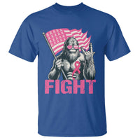 Funny Bigfoot Breast Cancer Awareness T Shirt Fight Pink Ribbon - Wonder Print Shop
