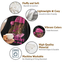 In October We Wear Pink Throw Blanket Black Women Breast Cancer Awareness - Wonder Print Shop