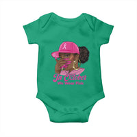 In October We Wear Pink Baby Onesie Black Women Breast Cancer Awareness - Wonder Print Shop