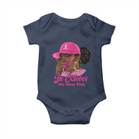 In October We Wear Pink Baby Onesie Black Women Breast Cancer Awareness - Wonder Print Shop