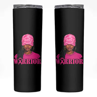African American Warrior Breast Cancer Skinny Tumbler Pink Ribbon - Wonder Print Shop