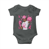 African American Fighter Breast Cancer Awareness Baby Onesie Pink Ribbon - Wonder Print Shop