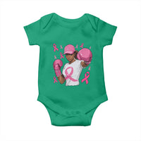 African American Fighter Breast Cancer Awareness Baby Onesie Pink Ribbon - Wonder Print Shop
