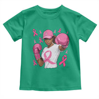 African American Fighter Breast Cancer Awareness Toddler T Shirt Pink Ribbon - Wonder Print Shop