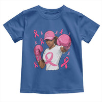 African American Fighter Breast Cancer Awareness Toddler T Shirt Pink Ribbon - Wonder Print Shop