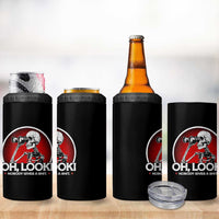 Oh Look Nobody Gives A Shit 4 in 1 Can Cooler Tumbler Funny Sarcastic Humor Skeleton - Wonder Print Shop