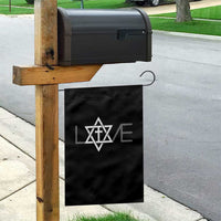 Love Jewish Messianic Christian Cross Star Of David Garden Flag - Wonder Print Shop