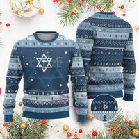 Love Jewish Messianic Christian Cross Star Of David Hanukkah Ugly Sweater - Wonder Print Shop