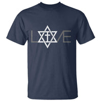 Love Jewish Messianic Christian Cross Star Of David T Shirt - Wonder Print Shop